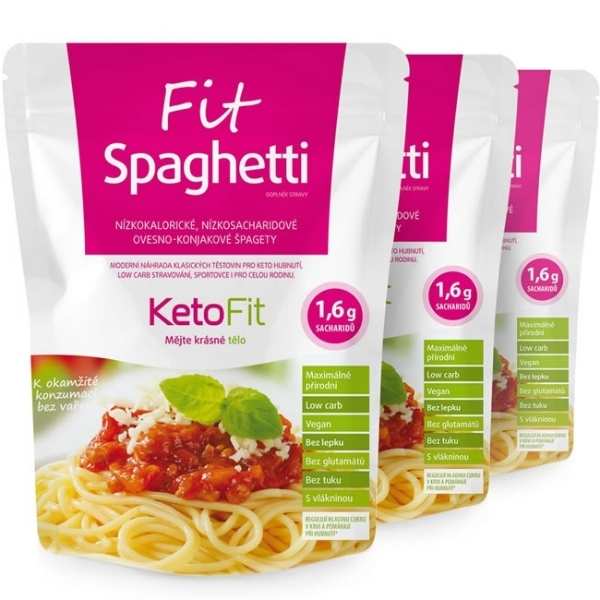 Bezsacharidové těstoviny Fit Spaghetti KetoFit